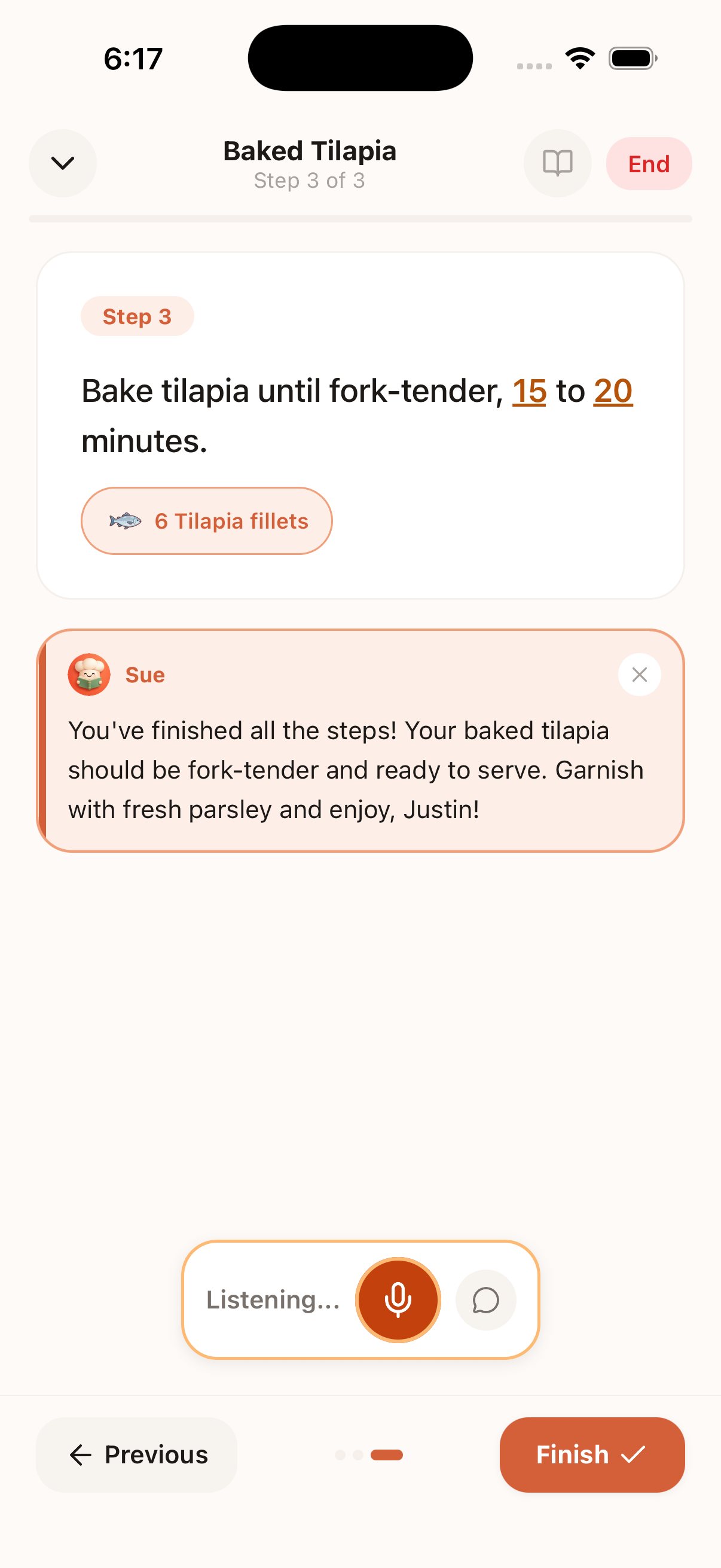 Step-by-step with voice guidance